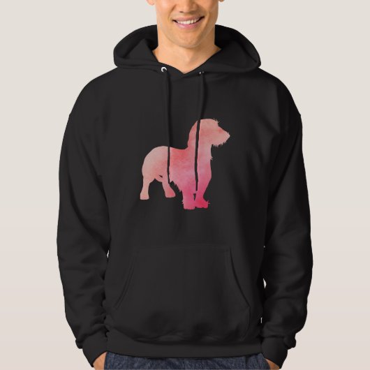 Pink Dachshund Doxie Hoodie (Voorkant)