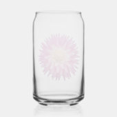Pink Dahlia Bloom Floral Blikvorm Glas (Achterkant)
