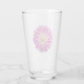 Pink Dahlia Bloom Floral Glas (Achterkant)