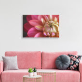 Pink Dahlia Canvas Afdruk (Insitu (Woonkamer))