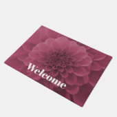 Pink Dahlia Deurmat (Schuin)
