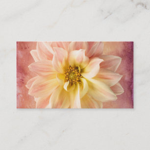 Pink Dahlia Flower Blossom Floral Visitekaartje