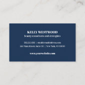 Pink Dahlia Flowers Beauty consultant strateeg Visitekaartje (Achterkant)