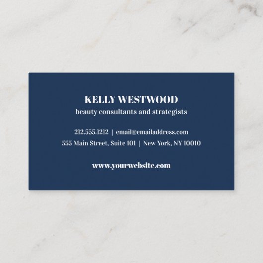 Pink Dahlia Flowers Beauty consultant strateeg Visitekaartje (Achterkant)