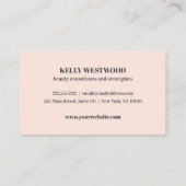 Pink Dahlia Flowers Beauty consultant strateeg Visitekaartje (Achterkant)