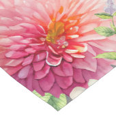 Pink Dahlia Flowers Lange Tafelloper (Hoek)