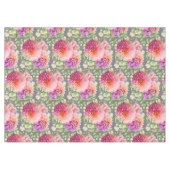 Pink Dahlia Flowers Tafelkleed (Voorkant (Horizontaal))