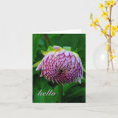 PINK DAHLIA KAART (Gele Bloem)