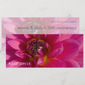 Pink Dahlia Kaart (Voorkant / Achterkant)