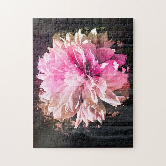 "Pink Dahlia" Legpuzzel (Verticaal)