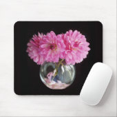 Pink Dahlia Mousepad Muismat (Met muis)
