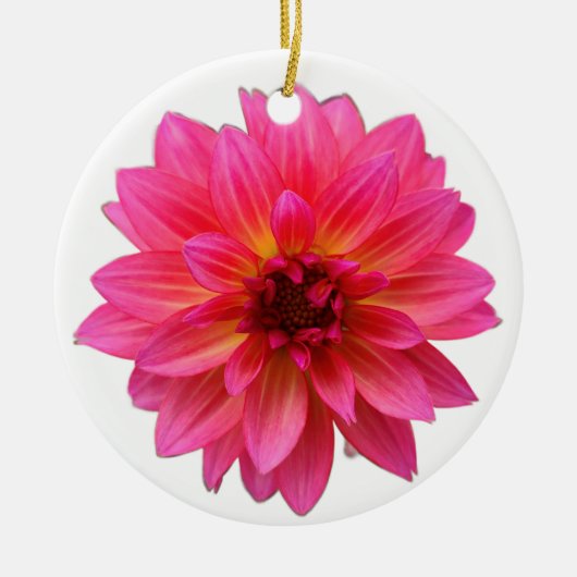 Pink Dahlia Ornament (Voorkant)