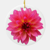 Pink Dahlia Ornament (Achterkant)