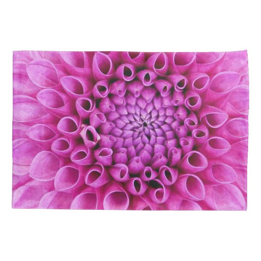 Pink Dahlia Pillowcase Kussensloop (Achterkant)