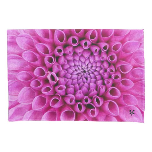 Pink Dahlia Pillowcase Kussensloop (Voorkant)