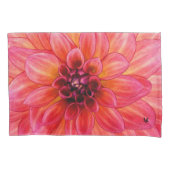 Pink Dahlia Pillowcase Kussensloop (Voorkant)