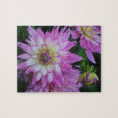 Pink Dahlia Puzzle Legpuzzel (Horizontaal)