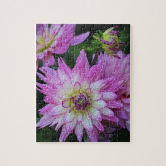 Pink Dahlia Puzzle Legpuzzel (Verticaal)