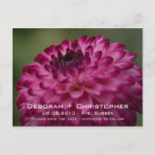 Pink Dahlia · Save the Date Briefkaart (Voorkant)