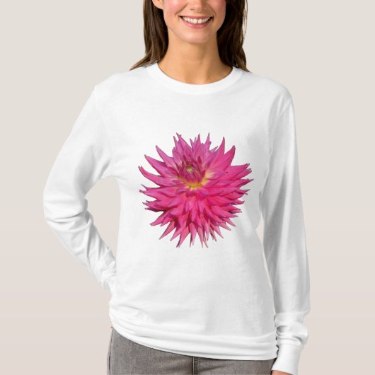 Pink Dahlia T-shirt (Voorkant)