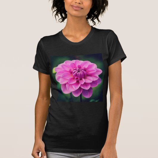 Pink Dahlia T-shirt (Voorkant)