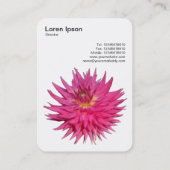 Pink Dahlia Visitekaartje (Achterkant)