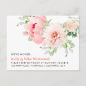 Pink Dahlia We hebben New House verplaatst Briefkaart (Voorkant)