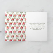 Pink Dahlias Mason Jar Vrijgezellenfeest Bedankkaart (Binnen)