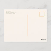 Pink Dainty Flowers and Orange Bow Thank You Briefkaart (Achterkant)