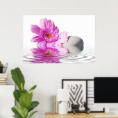 Pink daisie poster (Thuiskantoor)