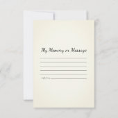 Pink Daisies & Boots delen geheugen begrafenismonu Notitiekaartje (Achterkant)