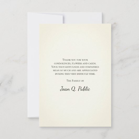 Pink Daisies Cowboy Boot Funeral Memorial Sympathi Bedankkaart (Achterkant)