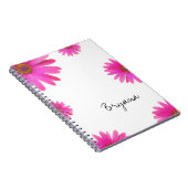 Pink Daisies Floral Daisy Elegant Chic Journal Notitieboek (Rechterzijde)