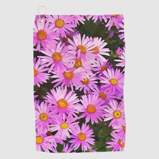 PINK DAISIES GOLFHANDDOEK (Voorkant)
