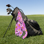 PINK DAISIES GOLFHANDDOEK (Groen)