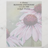 PINK DAISIES  LETTERHEAD GEPERSONALISEERD BRIEFHOOFD (Voorkant)