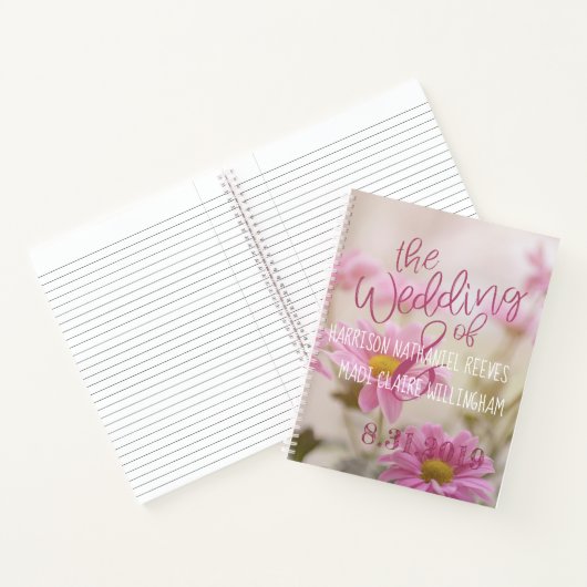 Pink Daisies Spiral Notitieboek Romantische Bloeme (Binnen)
