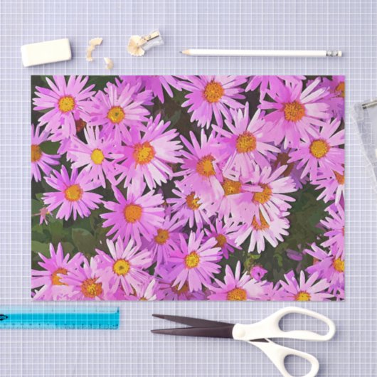  PINK DAISIES TISSUEPAPIER (Craft)