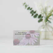 PINK DAISIES  VISITEKAARTJES (Staand voorkant)