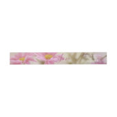 Pink Daisies Wedding Invitation Belly Band Bloemen Uitnodigingen Wikkel (Vlak)