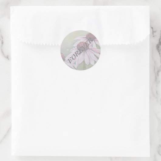 PINK DAISIES WEDDING STICKERS (Tas)