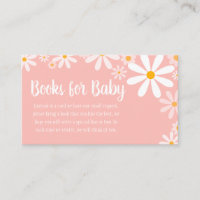 Pink Daisy Baby shower Boeken voor Baby