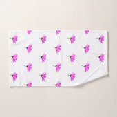 Pink Daisy Bad Handdoek (Handdoek)