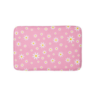 Pink Daisy Bath Mat