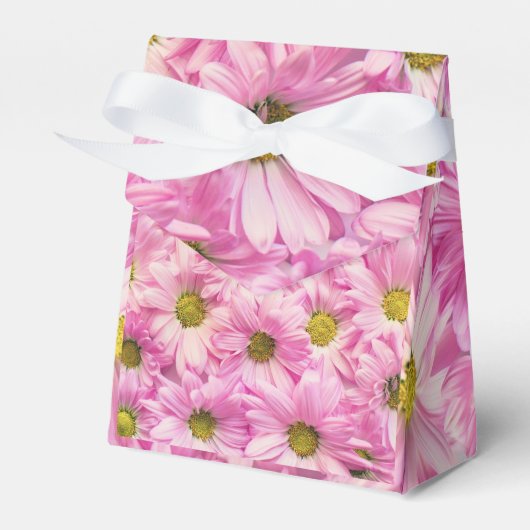 Pink Daisy Bedankdoosjes (Voorkant Zijde)