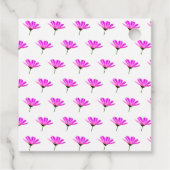 Pink Daisy Bedankjes Labels (Achterkant)