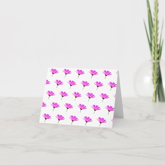 Pink Daisy Bedankkaart (Voorkant)