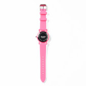 Pink Daisy Bloemenmeisje Horloge (Achterkant)