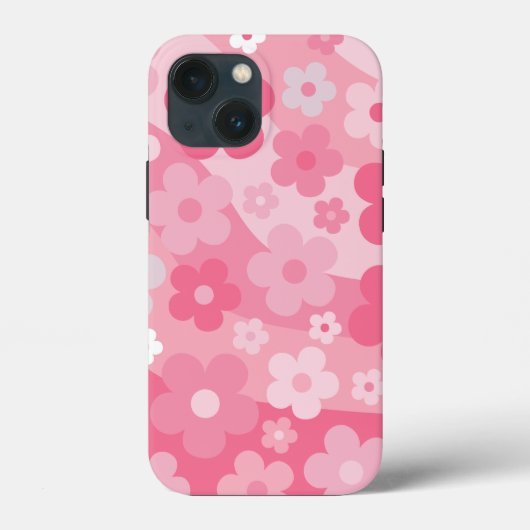 Pink Daisy Boho Floral Case-Mate iPhone Case (Achterkant)