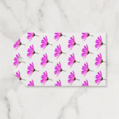 Pink Daisy Cadeaulabels (Achterkant (horizontaal))